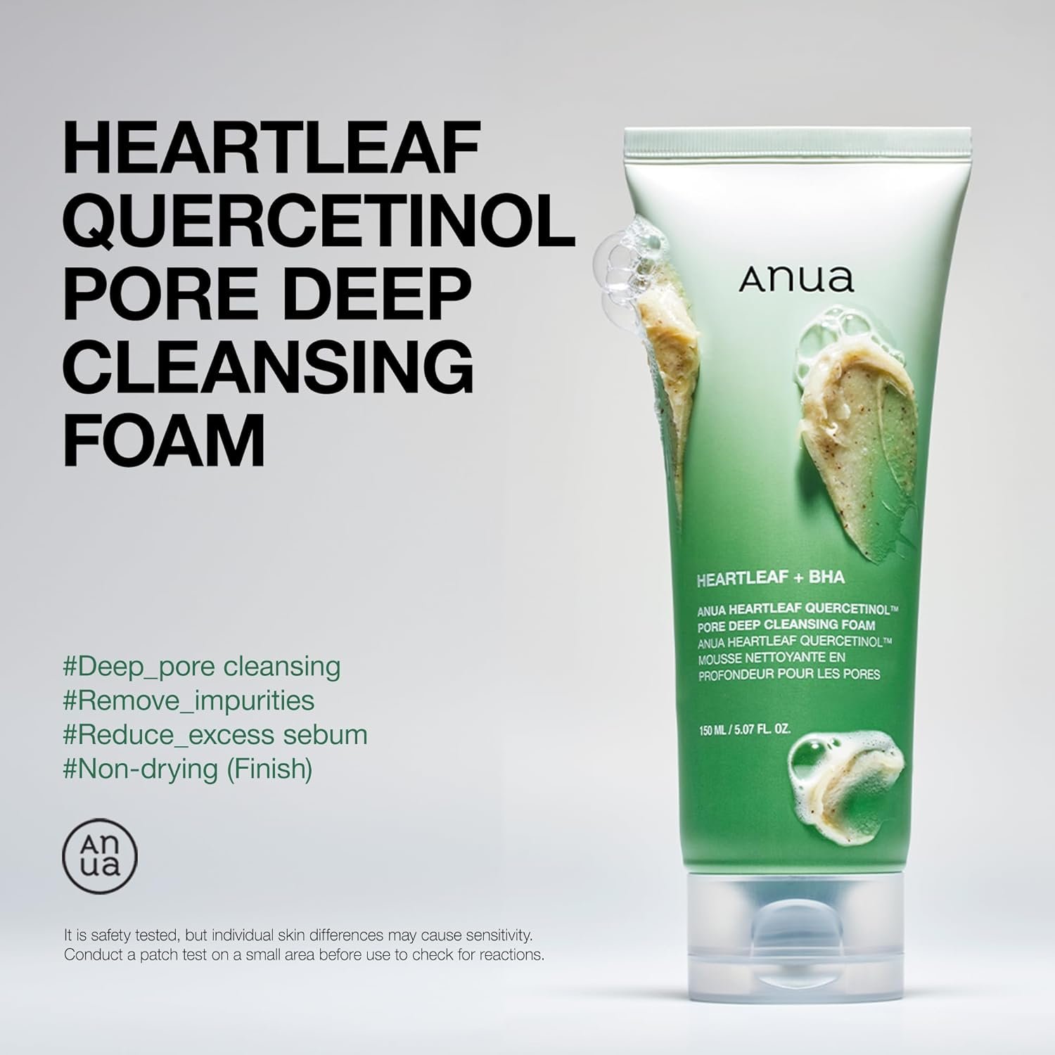 ANUA HEARTLEAF QUERCETINOL PORE DEEP CLEANSING FOAM - الصورة 3