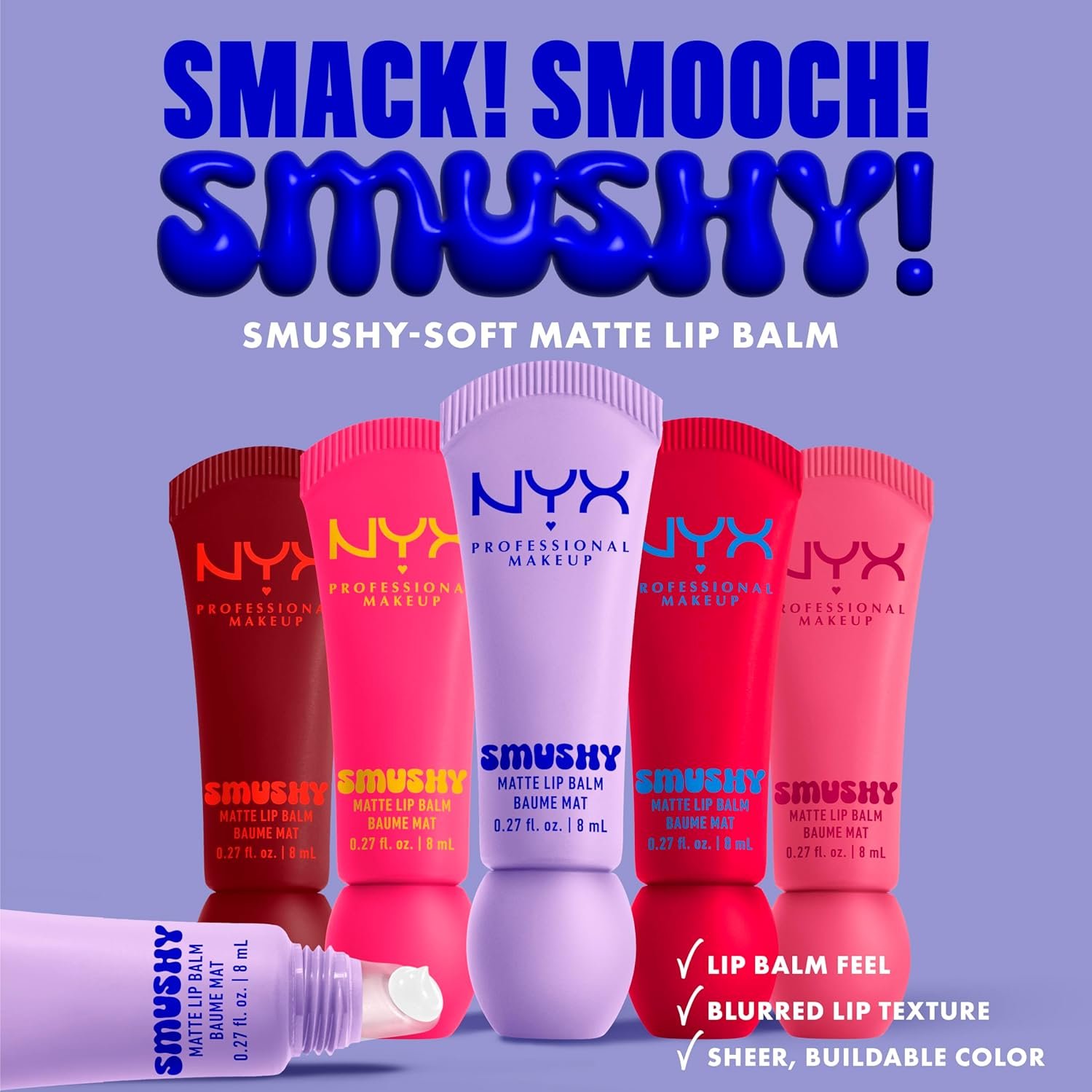 NYX SMUSHY MATTE LIP BALM - الصورة 2