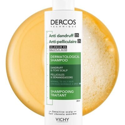 VICHY DERCOS TECHNIQUE ANTI-DANDRUFF DERMATOLOGICAL For Normal To Oily Hair SHAMPOO 200ml
